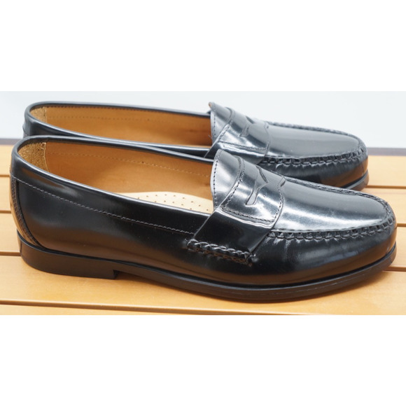 Johnston & Murphy Hayes Penny Loafer Black Brush-Off Leather Premium Men\'s 8M main image 12